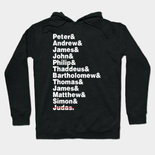 12 Disciples (White Text) Hoodie